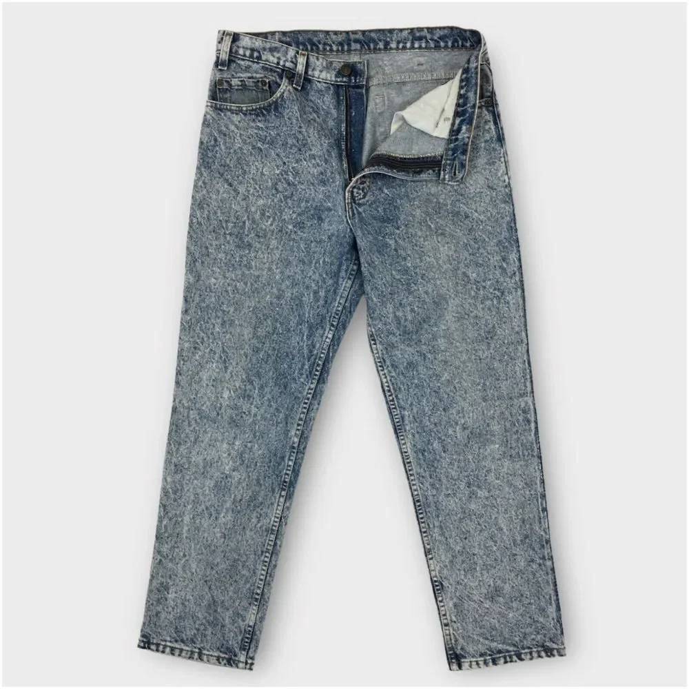 Vintage Levis 540 Jeans Mens Size 34x29‎ Made In USA Blue Acid Wash Blue Denim
